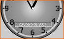 Reloj An�logo con Fecha Realizado con Flash